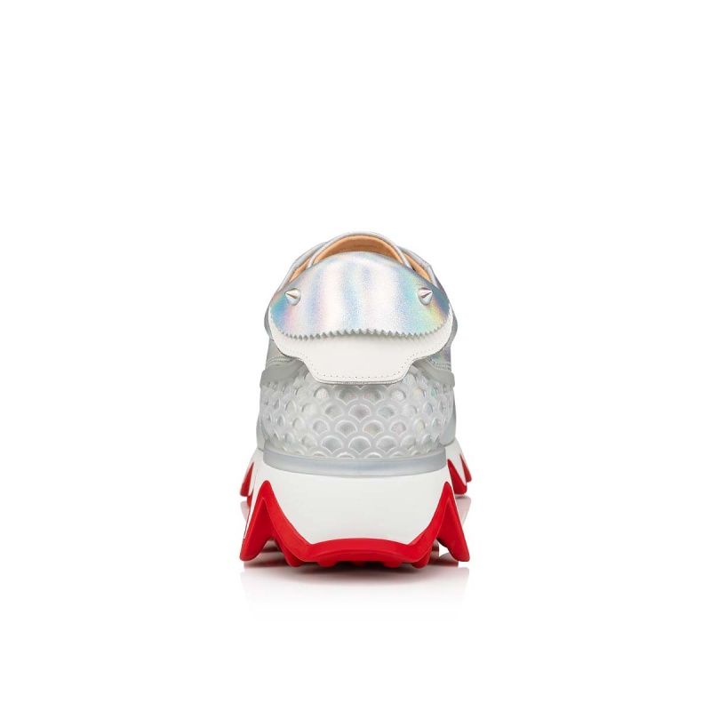 Tenis Christian Louboutin Loubishark Laser Ab / Bianco | SFL-314952