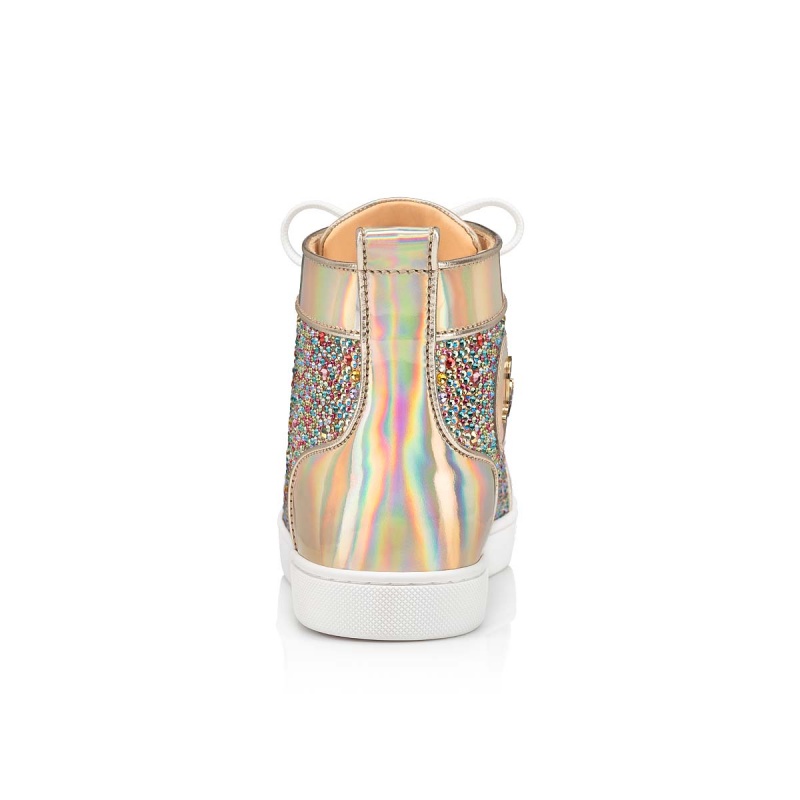 Tenis Christian Louboutin Louis Strass Orlato Planos Mix California / Ab | EHV-762045