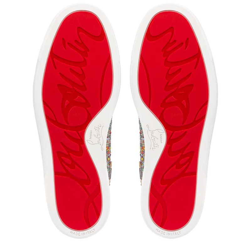 Tenis Christian Louboutin Louis Strass Orlato Planos Mix California / Ab | EHV-762045