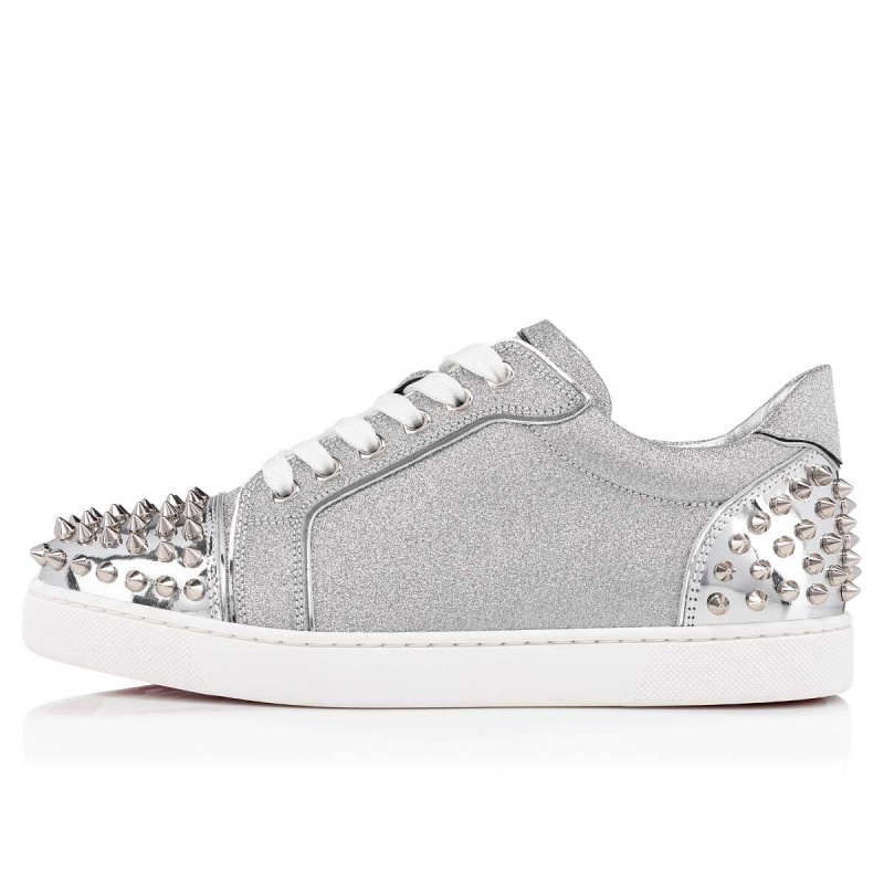 Tenis Christian Louboutin Vieira 2 Plateados Plateados | CXY-349265
