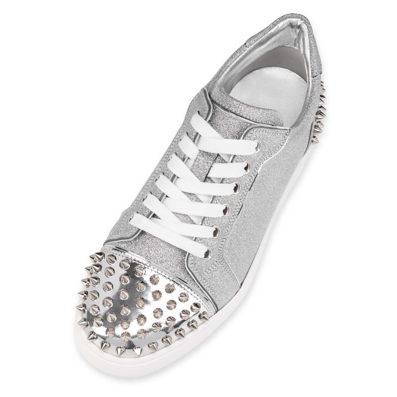 Tenis Christian Louboutin Vieira 2 Plateados Plateados | CXY-349265