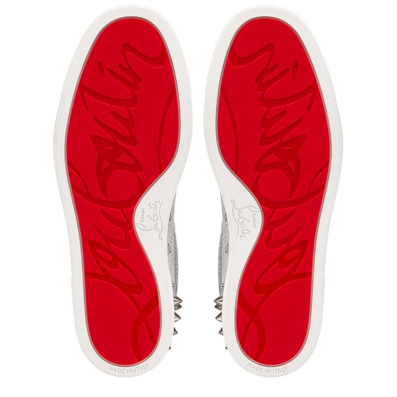 Tenis Christian Louboutin Vieira 2 Plateados Plateados | CXY-349265