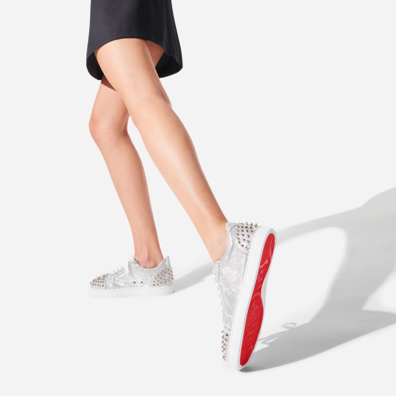 Tenis Christian Louboutin Vieira 2 Plateados | VDS-165723