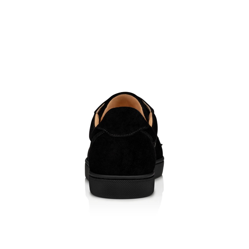 Tenis Christian Louboutin Vieira Spikes Planos Negros Negros | TCU-782051