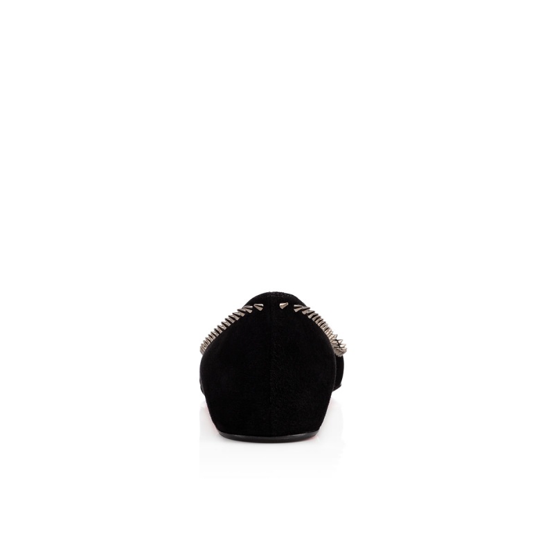 Zapatos Planos Christian Louboutin Anjalina Negros Negros | FWJ-105948
