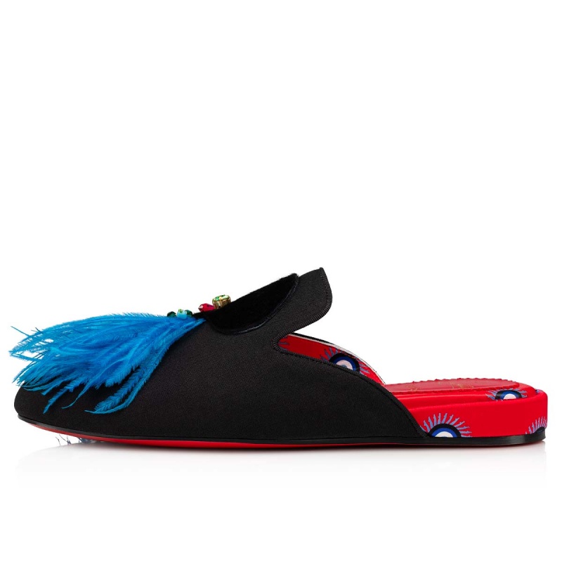 Zapatos Planos Christian Louboutin At Home With Tep Negros | UAB-807315