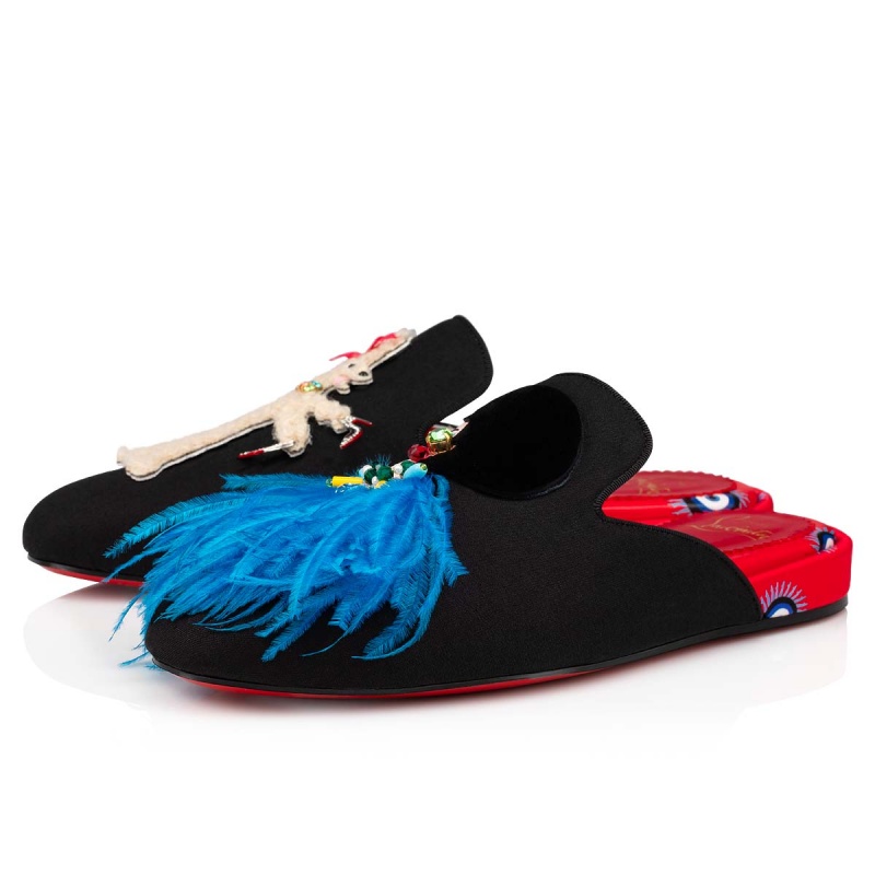 Zapatos Planos Christian Louboutin At Home With Tep Negros | UAB-807315
