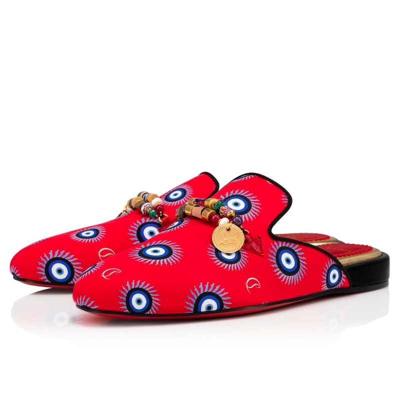 Zapatos Planos Christian Louboutin Konstantimule Vers Multi / Lin Multi | YQL-896230