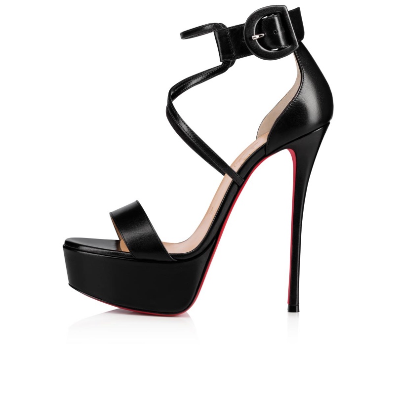 Zapatos Plataforma Christian Louboutin Choca 150 mm Negros | TJW-285094