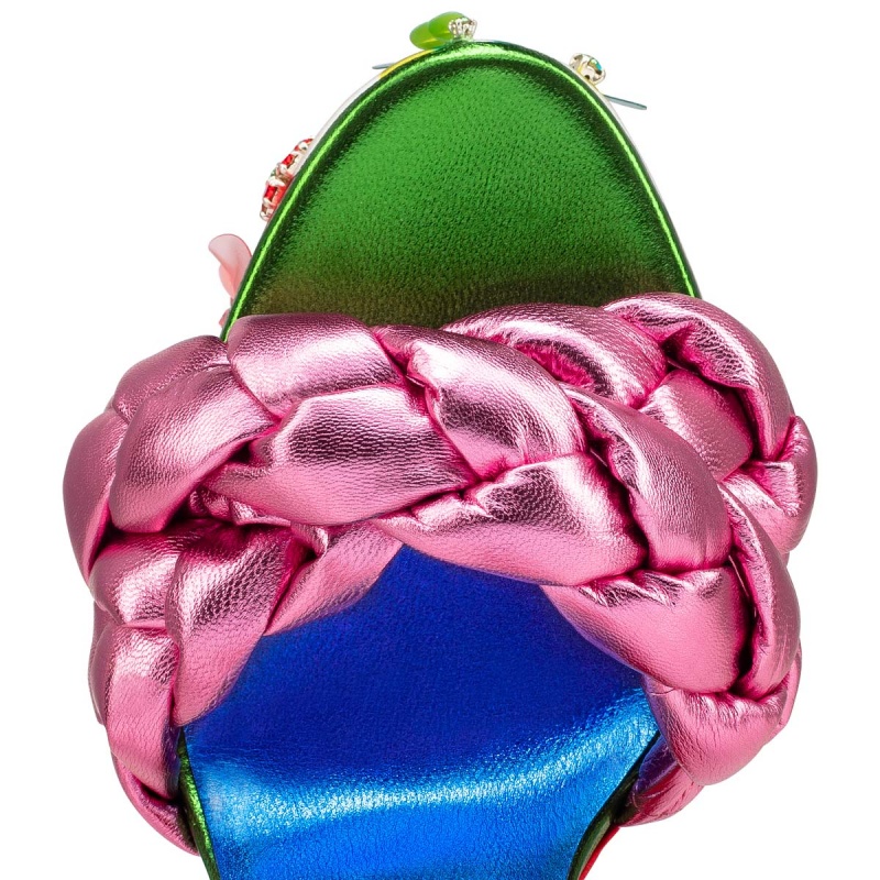 Zapatos Plataforma Christian Louboutin Movida Brio Bloomy 130 mm Vers Multi / Lin Alize | EIU-927638