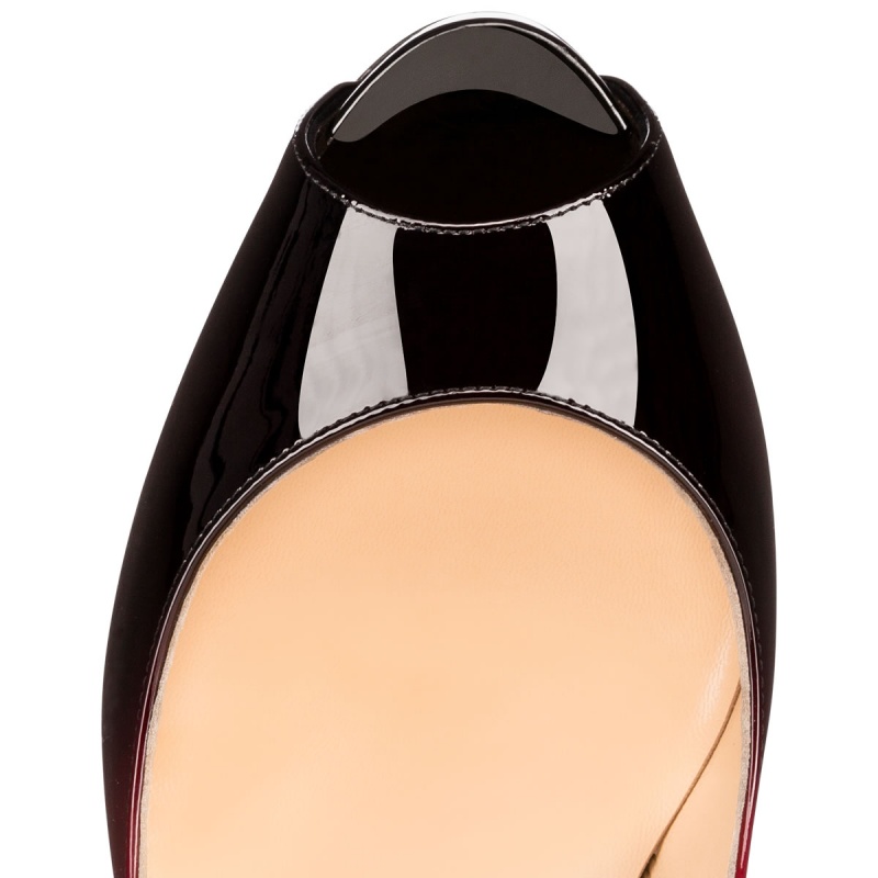 Zapatos Plataforma Christian Louboutin New Very Privé 120 mm Negros | QAR-928163