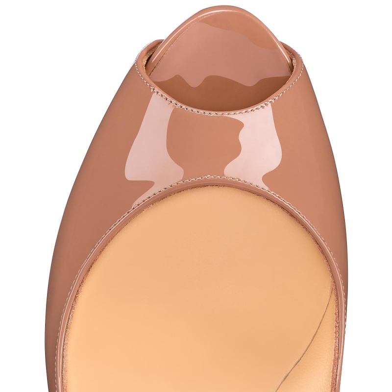 Zapatos Plataforma Christian Louboutin New Very Privé 120 mm Nude | USK-714268