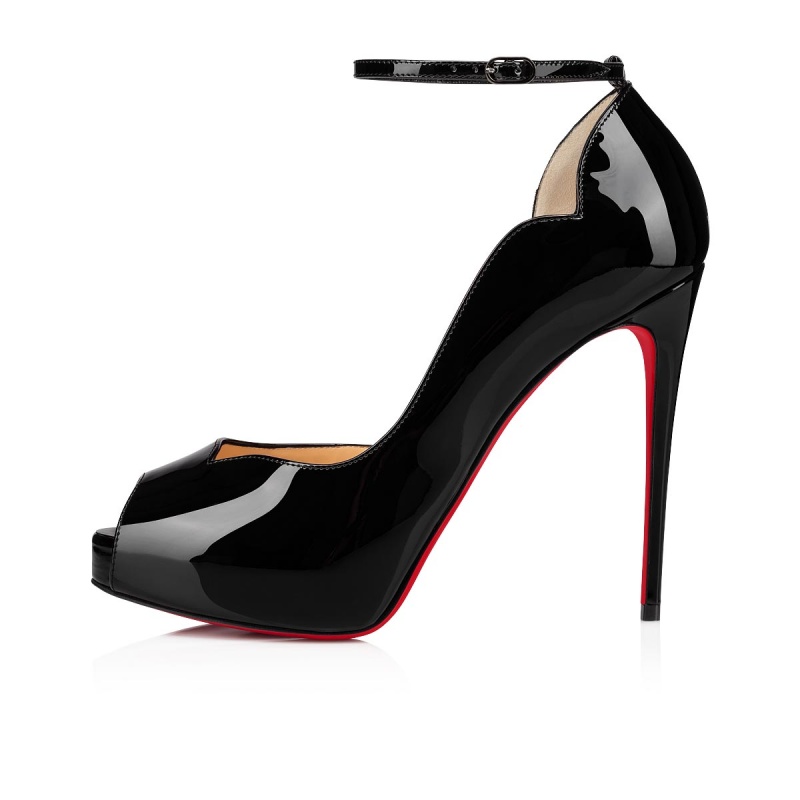 Zapatos Plataforma Christian Louboutin Round Chick Alta 120 mm Negros | LYK-376918