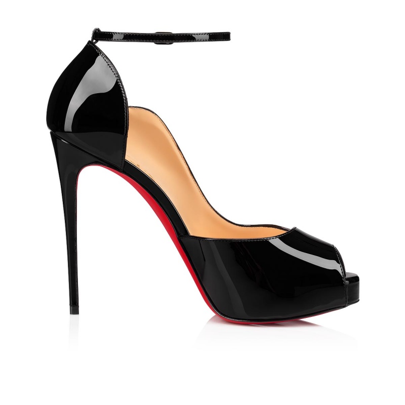 Zapatos Plataforma Christian Louboutin Round Chick Alta 120 mm Negros | LYK-376918