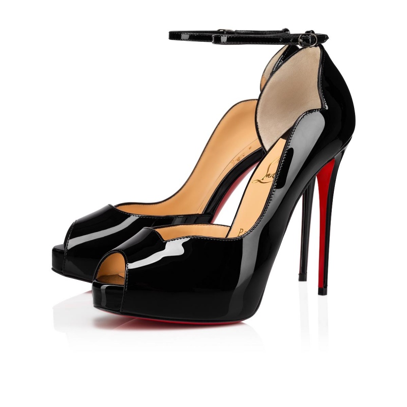 Zapatos Plataforma Christian Louboutin Round Chick Alta 120 mm Negros | LYK-376918