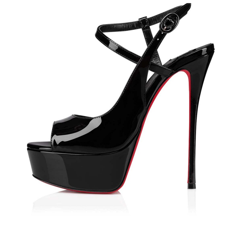 Zapatos Plataforma Christian Louboutin So Jenlove Alta 150 mm Negros Negros | BST-896154