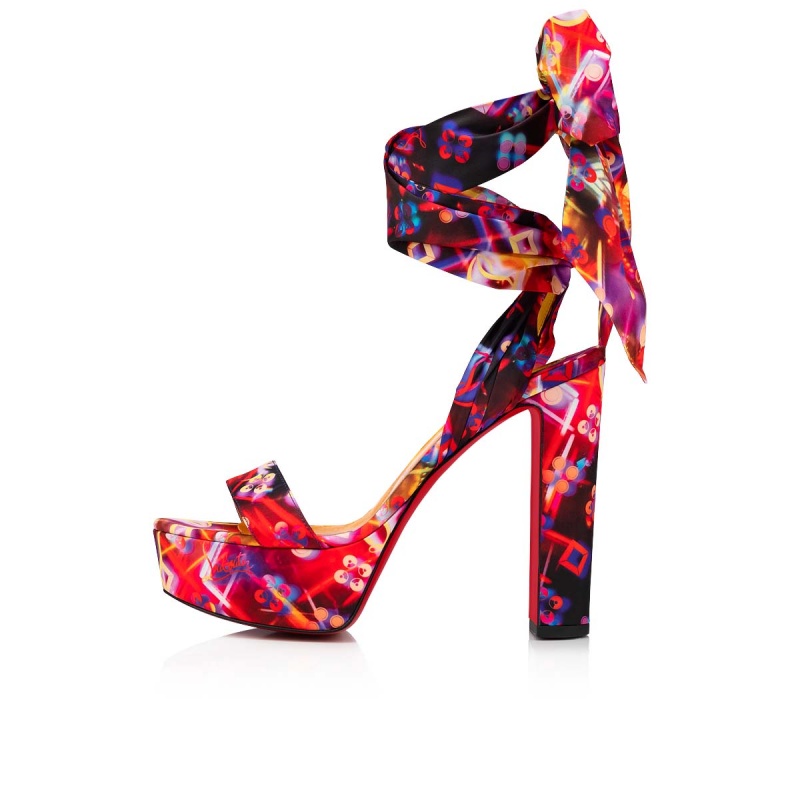 Zapatos Plataforma Christian Louboutin Sandale Du Désert Alta 130 mm Amarillos | CSO-320647