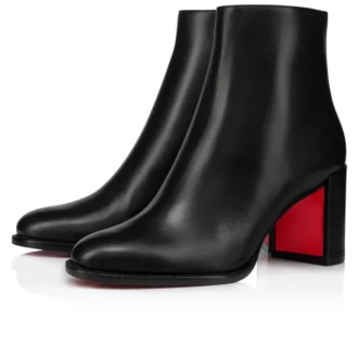 Adoxa – Botas de 70 mm – Piel de becerro – Negro – Mujer