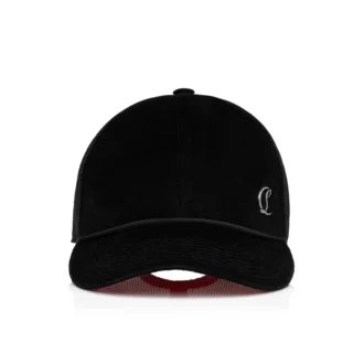 Aliochitto – Sombrero de camionero – Terciopelo – Negro