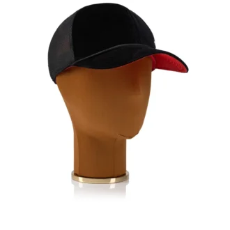 Aliochitto – Sombrero de camionero – Terciopelo – Negro