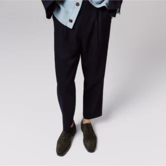 Alpha Lion – Oxfords – Piel de becerro invertida – Café – Hombre