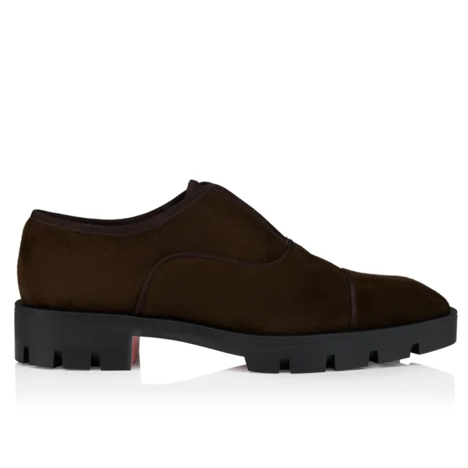 Alpha Lion – Oxfords – Piel de becerro invertida – Café – Hombre Alpha Lion – Oxfords – Piel de becerro invertida – Café – Hombre
