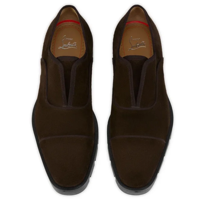 Alpha Lion – Oxfords – Piel de becerro invertida – Café – Hombre Alpha Lion – Oxfords – Piel de becerro invertida – Café – Hombre