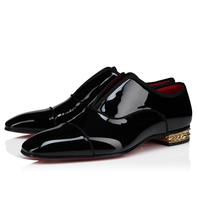 Alphamale Rocks – Zapatos Oxford – Piel de becerro charolada – Negro – Hombre