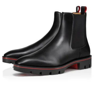 Alpinosol – Botas – Piel de becerro lisa – Negro – Hombre