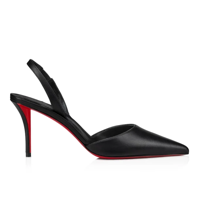 Apostropha Sling – Zapatos de tacón con talón abierto de 80 mm – Piel napa – Negro – Mujer Apostropha Sling – Zapatos de tacón con talón abierto de 80 mm – Piel napa – Negro – Mujer