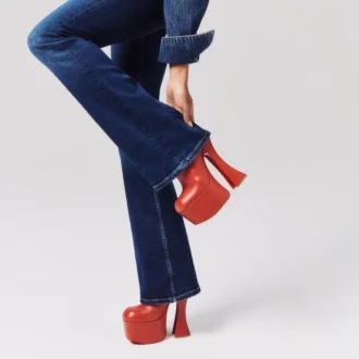 Aquabootie – Botas de 160 mm – Piel de becerro – Palio – Mujer