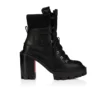 Armandine College – Botas de 70 mm – Piel de becerro encerada – Negro – Mujer