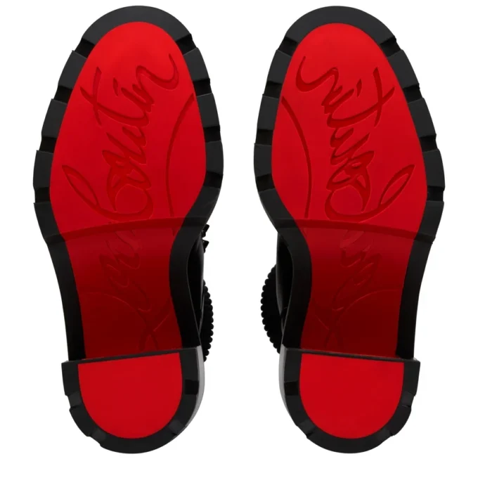 Armandine College – Botas de 70 mm – Piel de becerro encerada – Negro – Mujer