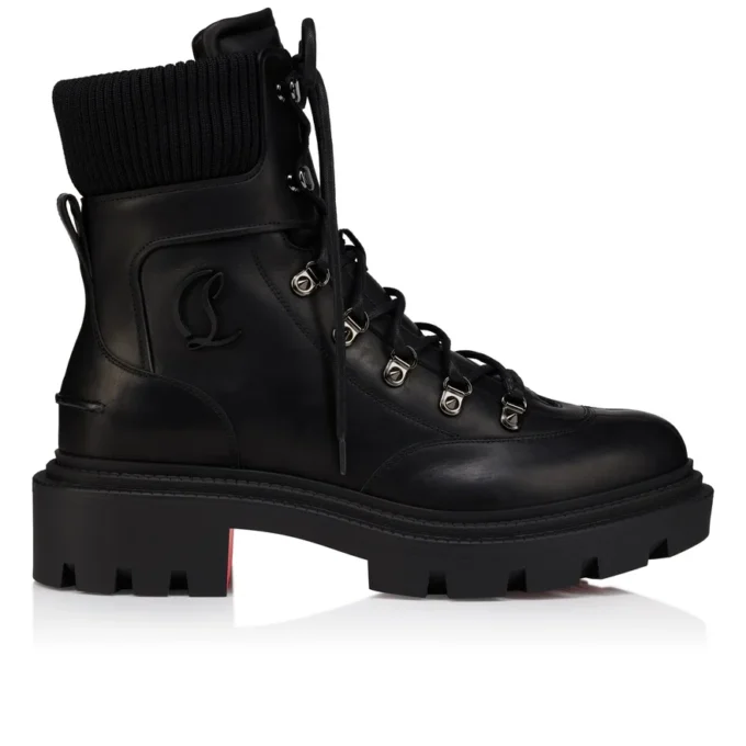 Armandine College – Botas – Piel de becerro encerada – Negro – Hombre