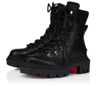 Armandine College – Botas – Piel de becerro encerada – Negro – Mujer