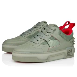 Astroloubi 2 – Zapatillas – Piel de becerro y piel de becerro laminada – Haiiro – Hombre