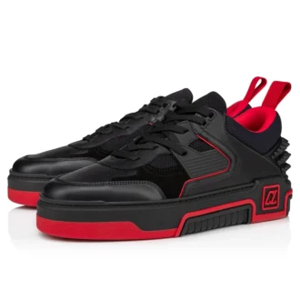 Astroloubi – Zapatillas – Piel de becerro y gamuza – Negro – Hombre