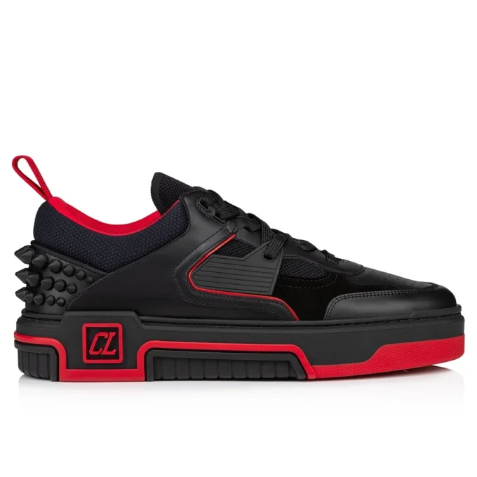 Astroloubi – Zapatillas – Piel de becerro y gamuza – Negro – Hombre