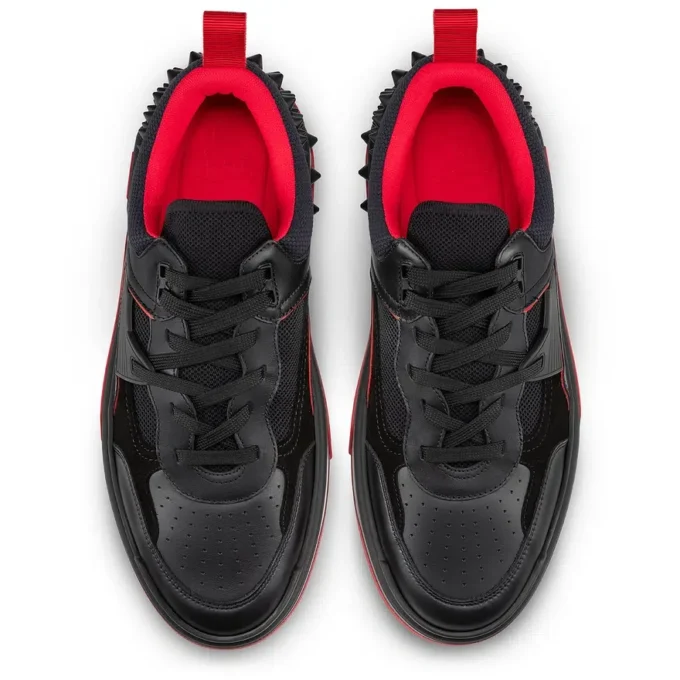 Astroloubi – Zapatillas – Piel de becerro y gamuza – Negro – Hombre