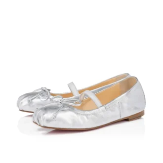 Baballet – Bailarinas – Piel napa iridiscente – Plata – Bebé
