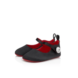 Baby Love Chick Strass – Bailarinas – Crepé satinado y strass – Negro – Bebé