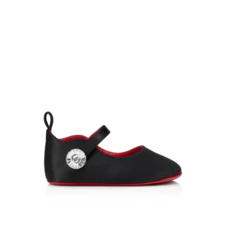 Baby Love Chick Strass – Bailarinas – Crepé satinado y strass – Negro – Bebé