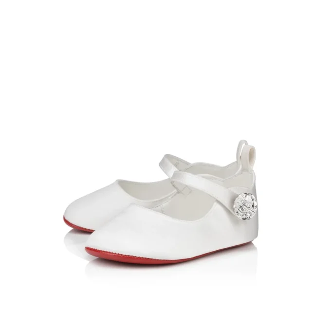 Baby Love Chick Strass – Bailarinas – Satén crepé y strass – Bianco – Bebé Baby Love Chick Strass – Bailarinas – Satén crepé y strass – Bianco – Bebé