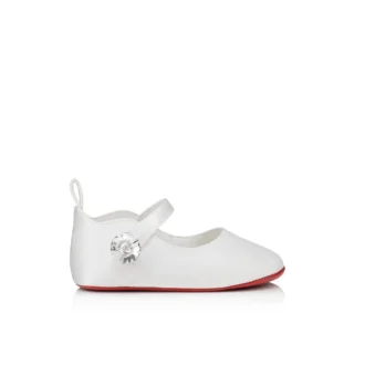Baby Love Chick Strass – Bailarinas – Satén crepé y strass – Bianco – Bebé
