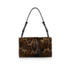 Baggy – Bolso de hombro – Piel de becerro peluda con estampado «Bengali» – Marrón Baggy – Bolso de hombro – Piel de becerro peluda con estampado «Bengali» – Marrón