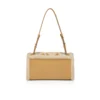 Baggy Small – Bolso de hombro – Piel de becerro y piel de oveja en forma de diamante – Beige