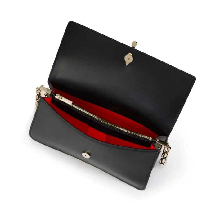 Bettina – Bolso cruzado – Piel de cordero napa – Negro