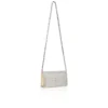 Bettina – Bolso de mano – Ante, strass y perlas – Plata Bettina – Bolso de mano – Ante, strass y perlas – Plata