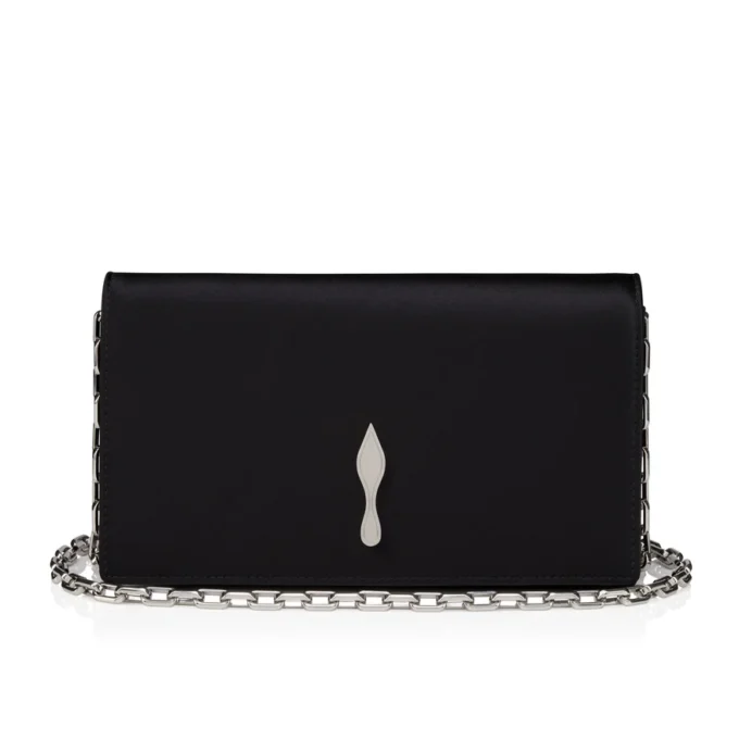 Bettina – Bolso de mano – Crepé satinado – Negro Bettina – Bolso de mano – Crepé satinado – Negro
