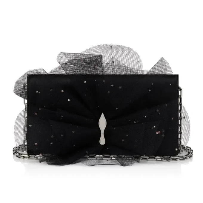 Bettina – Bolso de mano – Crepé satinado – Negro Bettina – Bolso de mano – Crepé satinado – Negro